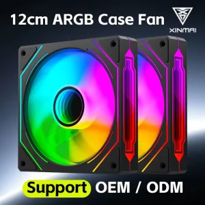 120mm Infinite Mirror ARGB PWM PC Case Cooling Fan 5V 3Pin Addressable RGB Hydraulic Bearing OEM ODM Factory