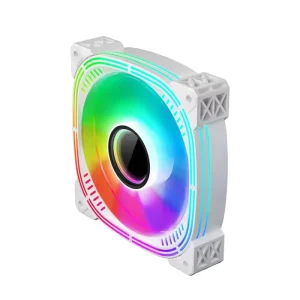 120mm Large Air Volume Fluid Bearing Aluminum Heatsink Computer Case Fan 6Pin RGB PC Case Cooler