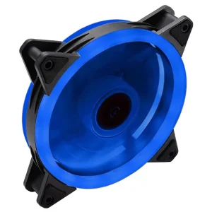 120mm RGB LED Fluid Bearing 20dBA Silent 45CFM 1200RPM 3W PC Cooling Fan Dual Connector Power Socket Computer Case