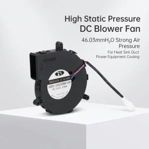 120mm13.5V Brushless DC Blower Fan IP68 Waterproof Industrial Cooling Fan High Static Pressure Two Ball Bearing Cooling Fan