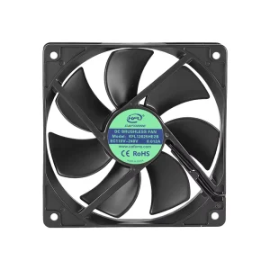 120x120x25mm EC Cooling Fan 12cm EC-12025 100CFM 115/230V 100% Copper Motor IP68 OEM/ODM for Electric Charging Pile