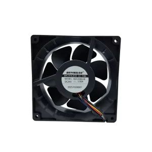 120x120x38mm Low Noise DC Fan 24V Thermal Auto Restart for EV Charging Pile Power Module Heat Dissipation