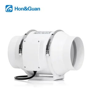 125mm ABS Plastic Wall Fan ODM OEM AC Motor Light Mixed Flow Blower Radiator Cooler
