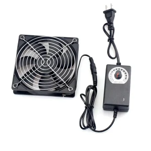 12CM Row Brushless Cooling Fan Computer Cabinet Pet Cooling Ventilation Power Supply Adjustable Speed and Silent