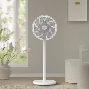 12Inch Bldc Motor Silent Floor Standing Cooling Air Circulating Dc Fan With Remote Control