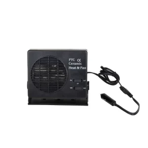 12V 24V 300W PTC Car Heater Fast Defrosting Low Noise Portable Fan for Windshield Truck SUV Auto