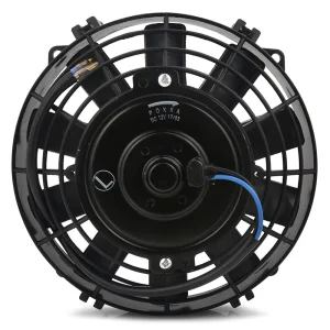 12V 80W Plastic Radiator Cooling Fan with 10 Straight Blades 8” Universal Slim Car Push Pull Electric Interior Accessories
