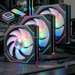 12V ARGB PC Fan Addressable RGB Lighting Cooling Fan for Desktop Gaming Computer Case