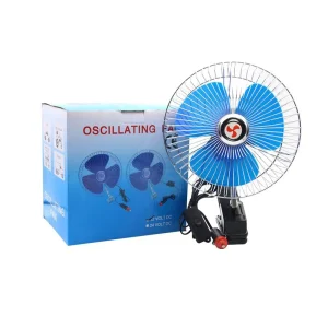 12V DC Electric Car Interior Auto Cool Fan Quiet Strong Dashboard Cooling Fan SUV RV Boat Plastic 100W