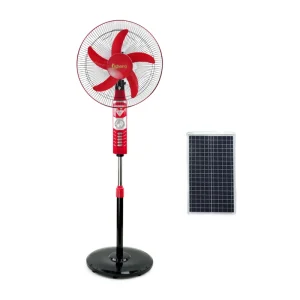 12V Dc Brushed Motor Cooling Stand Fan Solar Ac Fan Electric 12 Plastic Ce 13 with Led Light Fan for Home