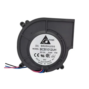 12V Electric Blower Fan OEM/ODM BCB1012UH-F00 9300RPM Ball Bearing 3.84A 35.31CFM Centrifugal Plastic Blades 67.8dBA Free