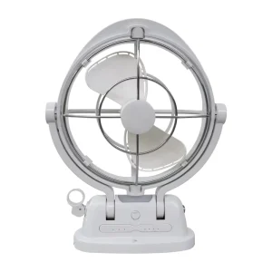 12V Portable RV Camping Fan with Timer LED Light 3 Speed Hanging USB Rechargeable Fan for Car Tent Travel Outdoor