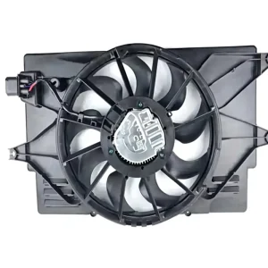 12V Radiator Fan Assembly Brushless Cooling Fan Motor Replacement for Hyundai Festa 1.4T OE 25380-F3300
