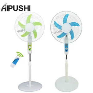 12V Solar DC Standing Fan with LED Light USB Port