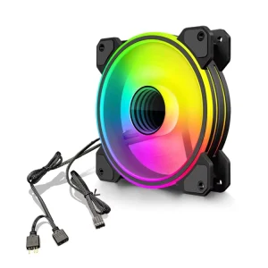 12cm Infinity Lens Computer Cooling Fan ARGB Chassis Electronic Cooling Fan