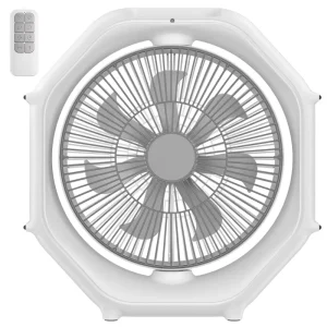 12inch Oscillation Table Fan 12000mah USB Rechargeable LED Light Outdoor Portable Desk Fan Remote Control Air Cooling Fan