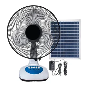 12inch Plastic Custom DC 3 Speed Solar Electric Table Fan with Rechargeable Battery Powered