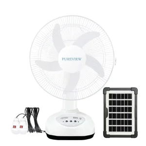 12inch Solar Powered Charging Fan Remote Control High Wind Power Three in One Energy Efficient Quiet Operation Low Power