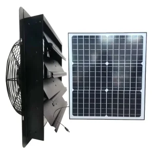 12inch Window Mounted Bathroom Exhaust Fan Wall Mount Kitchen Solar Exhaust Fan