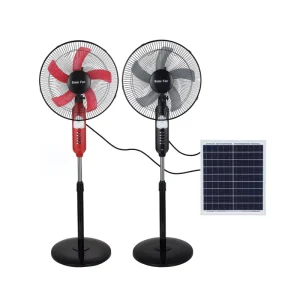 12v 24v Dc Ac Solar Rechargeable Fan Solar Fan with Panel and Battery 15w 20w 25w Solar Rechargeable Fan