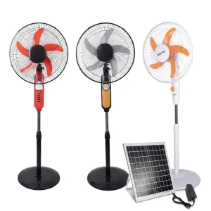 12v 24v Dc Ac Solar Rechargeable Fan Solar Fan with Panel and Battery 15w 20w 25w Solar Rechargeable Fan