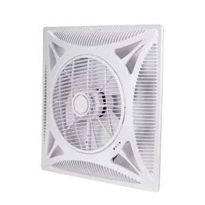 14 Inch Silent Plastic AC Ceiling Fan 220V 60*60CM Remote Controlled Cooling Fan OEM ODM Dual Ball Bearing 3 Year Warranty