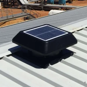 14 Inch Solar Roof Exhaust Fan Solar Powered Ventilator for Warehouse Greenhouse Attic and Commercial Building Ventilation