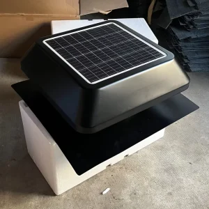 14 Inch Solar Roof Ventilator Solar Powered Exhaust Fan for Warehouse Factory Workshop Greenhouse Industrial Commercial Building
