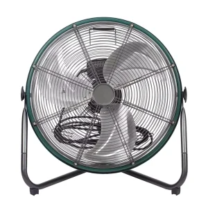 140W Industrial Pedestal Tower Fan 16 Inch Outdoor Electric Stand Ventilador De Piso Metalico Con 3 Aspas Para Taller Mecanico