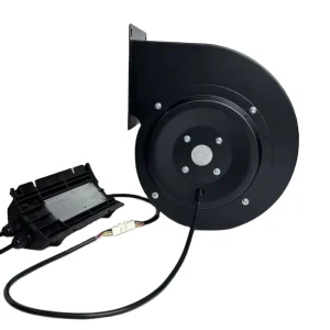 140mm DC 48V Brushless Motor Centrifugal Fan with Galvanized Steel Impeller Wall Mounted Kitchen Vent Blower 1900RPM 65dB