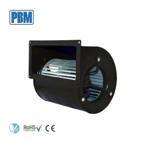 146mm EC Dual Inlet Centrifugal Blower Fan 230V AC 845 Pa Waterproof with Stainless Steel Blades Free Standing Mounting