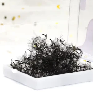 14D 16D 20D Loose Lashes Extensions Premade Fans Eyelash Trays 0.03 0.05 Cashmere Pointy Base 1000 Fans Promade Fan Eyelashes