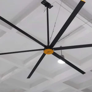 14FT High Volume Low Speed Industrial Ceiling Fans for Warehouse Cooling in Saudi Arabia & UAE 6 Blades 265000CFM