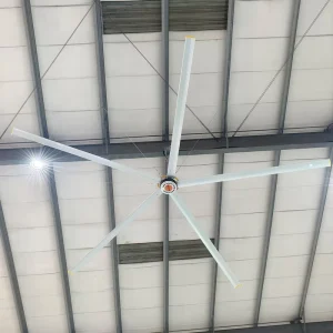 14ft 4.2m Industrial Ceiling Fans AC Motor Aluminum Alloy Blades Low Noise 35-39dB for Gym Factory Plant Logistics Warehouse