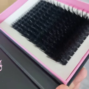 150D 200D 300D Fluffy Premade Fan DIY Cluster Lashes Lash Tray 8-24 mm Heat Bonded Pre Made Volume Fan