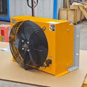 150L min High Flow Wind Power HPU Hydraulic Radiator Aluminium Plate Heat Exchanger with Fan