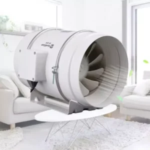 150mm Duct Fan Booster Exhaust Ventilation Fan with Ball Bearing Electric Plastic