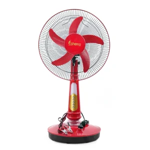 16/18 Inch AC/DC Stand Fan Modern Portable Desk Fan with Battery Clip and AC Power Cord for Outdoor and Hotel Use