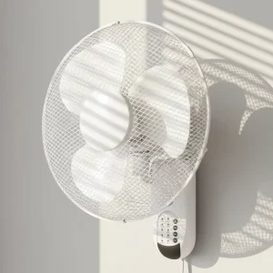 16 18 Inch Plastic Electric Wall Fan Plastic Remote Fan for Household Living Room Wall Fan