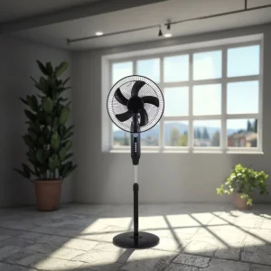 16 18 Inch Rechargeable AC DC Emergency Floor Fan Solar Panel Battery Portable Electric Household Car Hotel Use Low Noise
