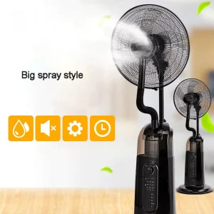 16 Inch 18 Inch Water Mist Fan with 3.2L Water Tank Mechanical Control Air Cooling Large Spray for Home Garden