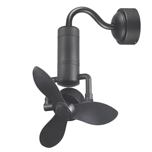 16 Inch 360 Degree Rotating Ceiling Wall Mounted Fan Adjustable Electric Metal Automatic Oscillating Remote Control Wall Fan