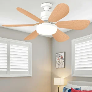 16 Inch 5 Blade Ceiling Fan E27 Socket with Light Bedroom Dining Room Led Ceiling Socket Ceiling Fan with Light and Remote