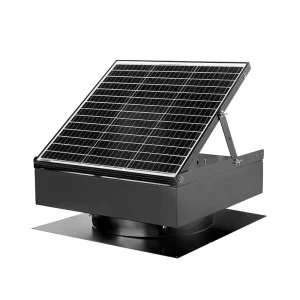 16 Inch 70 Watt Solar Powered Attic Exhaust Fan Adjustable Type for Factories Warehouses With Power Adapter