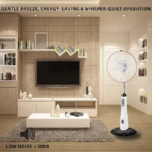 16 Inch ABS Cooling Pedestal Fan with USB Output and LED Ventilador Rechargeable Solar Fan with Solar Panel Home