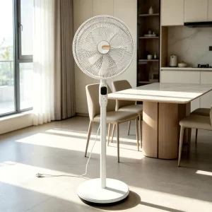 16 Inch Air Cooling Pedestal Fan with Touch and Remote Control Energy Efficient Oscillating for Hotel Home Office Commercial