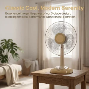 16 Inch Electric Plastic Air Cooling Mechanical Control 3 Speed Desk Fan