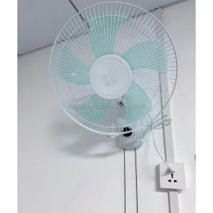 16 Inch Electric with Solar Panel Remote Control Timed 5 Blade 8000mah Fast Cooling Wall Mounted Fan