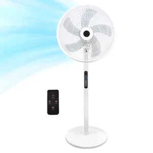 16 Inch Free Timing Floor Stand Fan Oscillating Pedestal Fan 8 Wind Speed Touch Screen with Remote Control