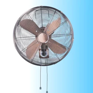 16 Inch Heavy Duty Quiet Stainless Wall Mount Fan Remote Control or Two Rope Elegant Wall Fans